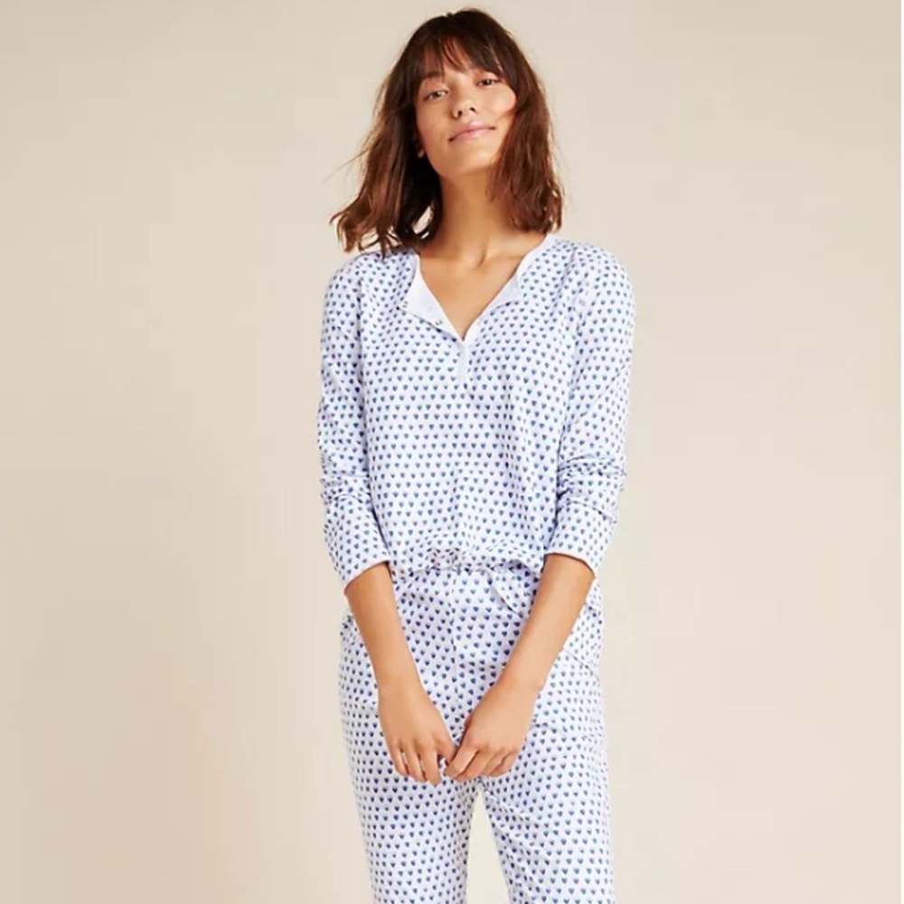 Roller Rabbit blue hearts pajamas